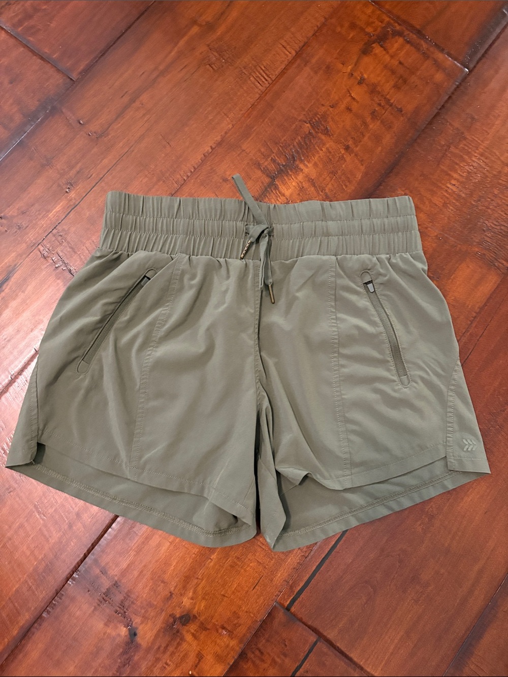 all in motion Olive Green Drawstring Athletic Shorts